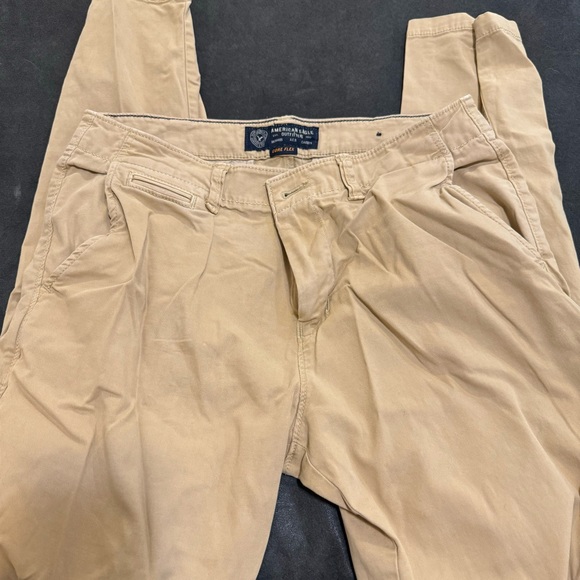 American Eagle Core Flex Slim Straight Khaki Pants - Picture 4 of 5